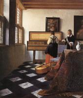 Vermeer, Jan - A Lady at the Virginals with a Gentleman